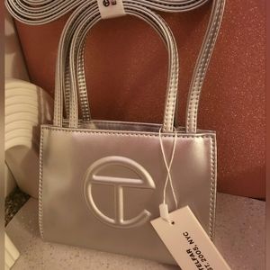 Telfar Small Silver Shopping Bag NWT AUTHENTIC